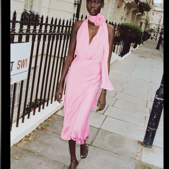 zara pink halter dress Halter Dress Pink Organza Dress Zara Cheap Mini Organza Dress Zara Shop